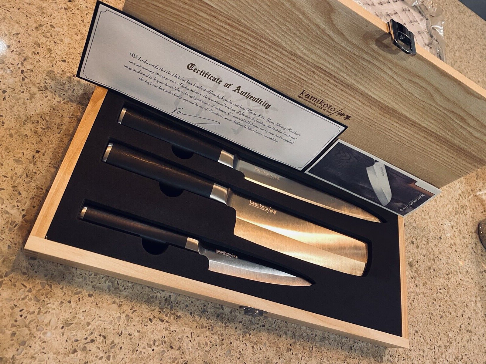 Kamikoto Kanpeki Knife Set BRAND NEW In Handmade Bamboo Box! ⭐️100% Authentic ⭐️ - Fresh Stock Dated October 2025