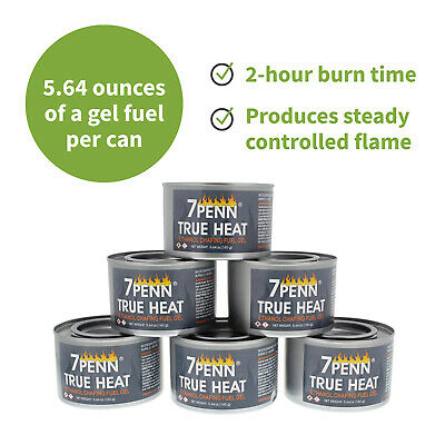 7Penn | Bio Ethanol Fuel Cans Fire Fuel Gel Ethanol Gel Cans Fire Gel Fuel 6pk - Fresh Stock Dated October 2025