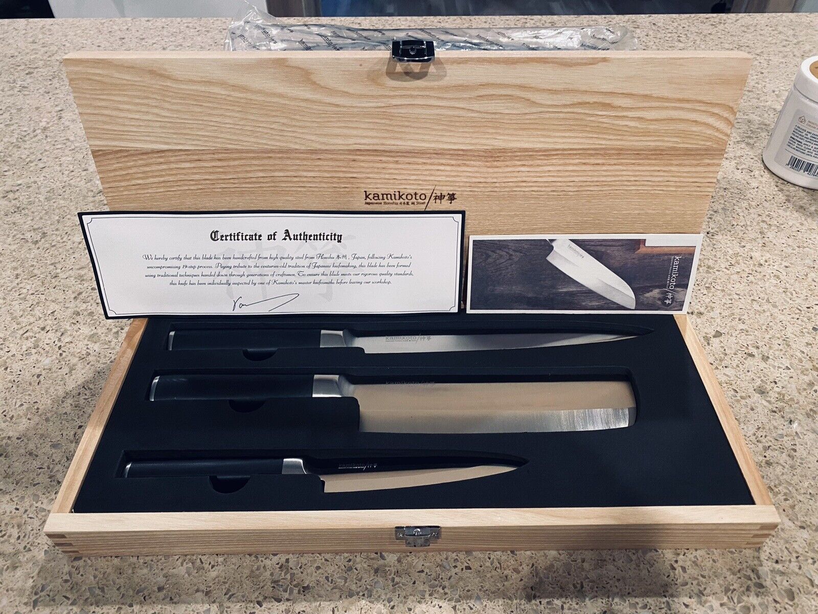Kamikoto Kanpeki Knife Set BRAND NEW In Handmade Bamboo Box! ⭐️100% Authentic ⭐️ - Fresh Stock Dated October 2025