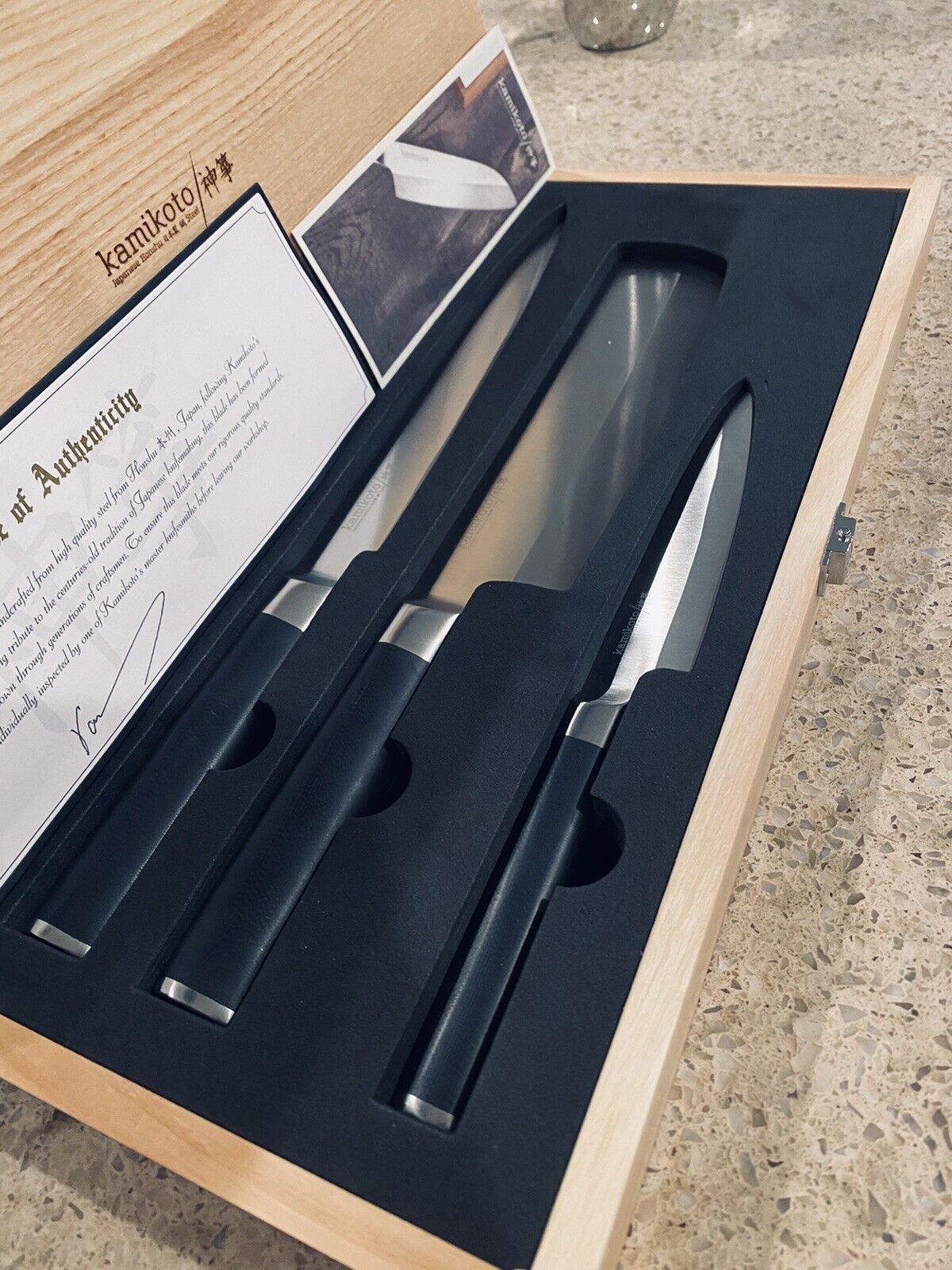 Kamikoto Kanpeki Knife Set BRAND NEW In Handmade Bamboo Box! ⭐️100% Authentic ⭐️ - Fresh Stock Dated October 2025