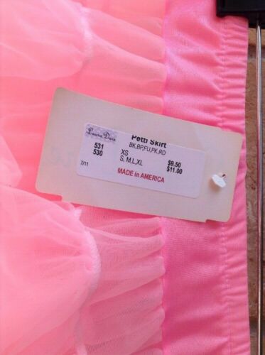 NWT Laura Dare Bright Pink Petticoat Tutu Girls Sz M USA Play Dress Up Dance - Fresh Stock Dated October 2025