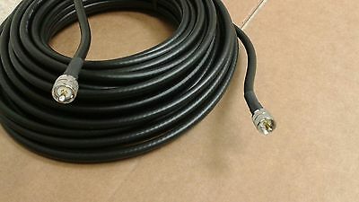 US MADE 100 ft  LMR-400 Ham Radio LMR Antenna PL259  to PL259 Male coax cable - Fresh Stock Dated October 2025