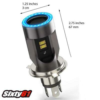 Suzuki GSXS 750 LED Bulb 2015-2021 Blue Angel Eyes Halo High-Low White 5000LM - Fresh Stock Dated October 2025
