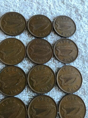 Lot Of 25 Irish Lucky Half-pennies 1966 - Fresh Stock Dated October 2025