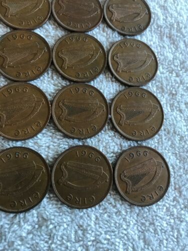Lot Of 25 Irish Lucky Half-pennies 1966 - Fresh Stock Dated October 2025