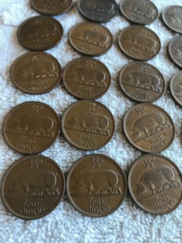 Lot Of 25 Irish Lucky Half-pennies 1966 - Fresh Stock Dated October 2025