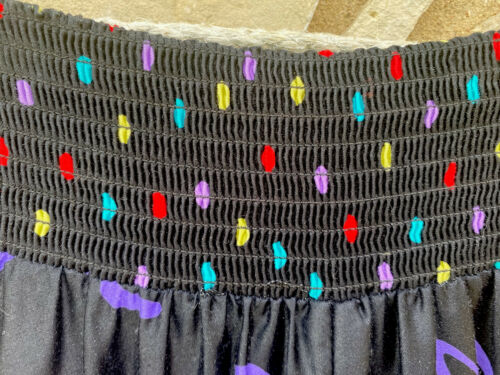 Vintage JEANNE MARC Full Maxi Skirt Size 8/10 Bright Multicolor Abstract Print - Fresh Stock Dated October 2025