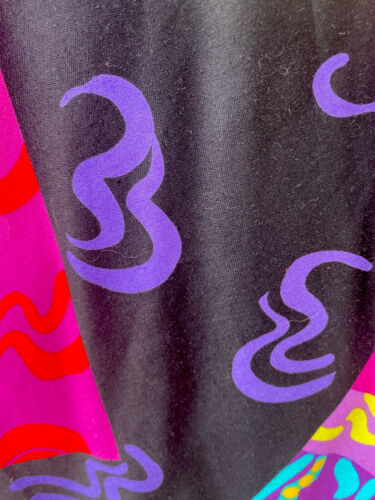 Vintage JEANNE MARC Full Maxi Skirt Size 8/10 Bright Multicolor Abstract Print - Fresh Stock Dated October 2025