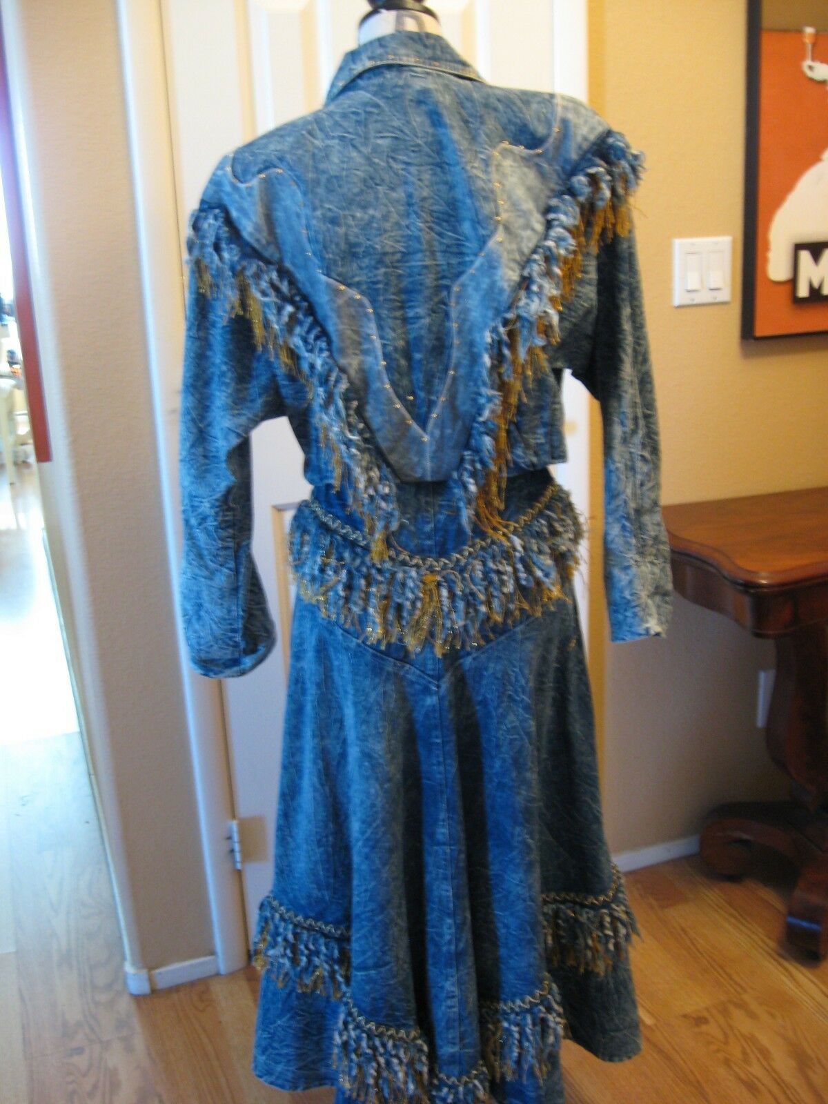 Carreli Acid-Washed Denim Western-Style Skirt & Jacket - Fresh Stock Dated October 2025