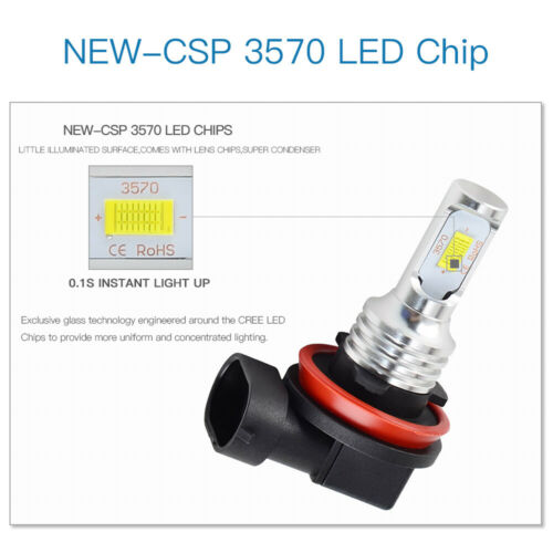 H9 LED Headlight Bulb For Suzuki DL1000A ABS Vstrom 1000 650 2014 2015 2016 2017 - Fresh Stock Dated October 2025