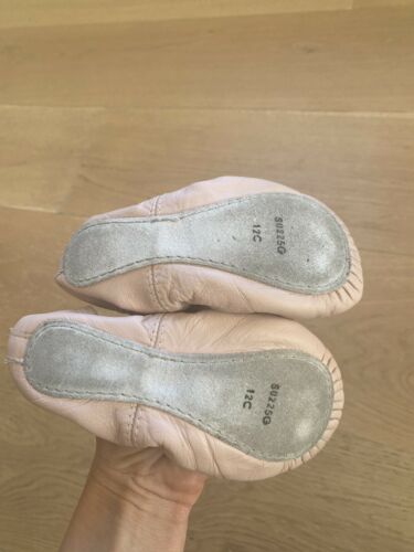 ballerina Dance shoes girls Pink Leather Size 12, 5-6 Years Old Girl - Fresh Stock Dated October 2025