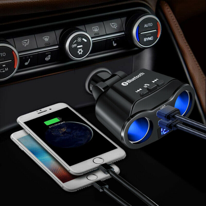Bluetooth 5.0 Wireless Handsfree Car FM Transmitter MP3 Player Dual USB Charger！ - Fresh Stock Dated October 2025