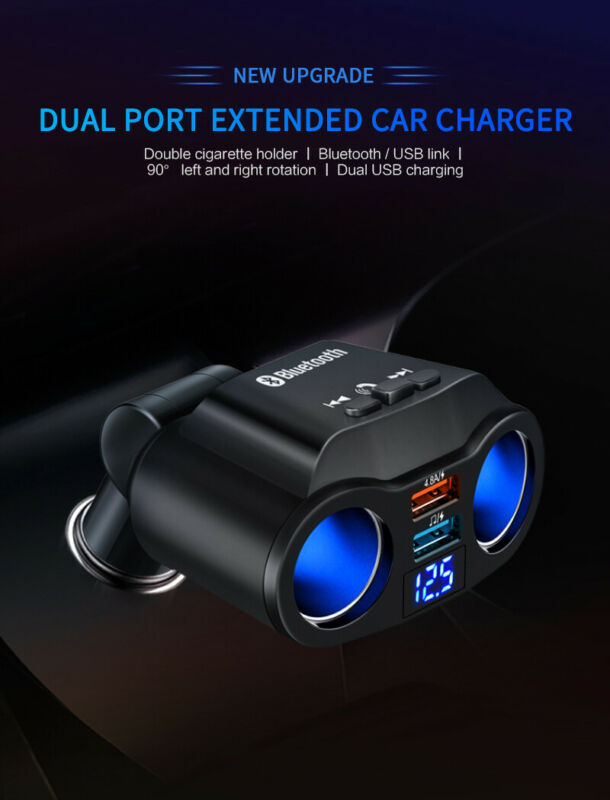 Bluetooth 5.0 Wireless Handsfree Car FM Transmitter MP3 Player Dual USB Charger！ - Fresh Stock Dated October 2025