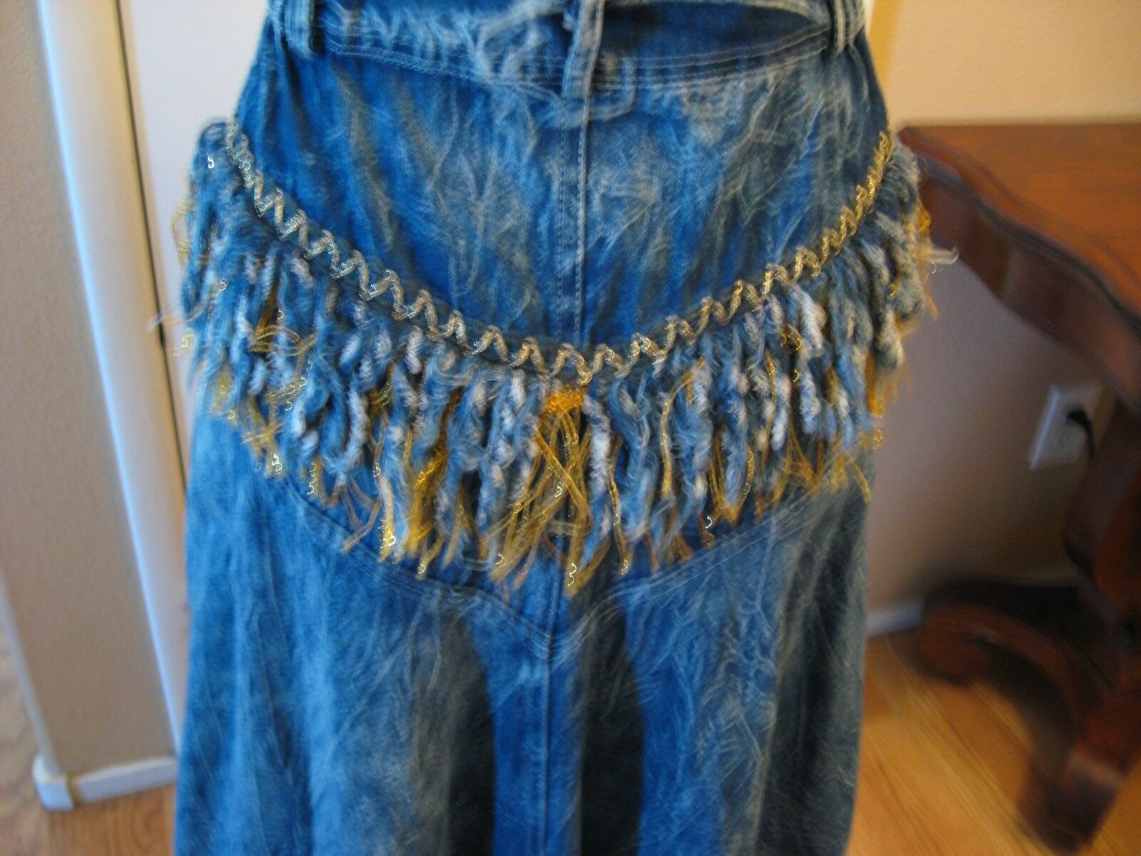 Carreli Acid-Washed Denim Western-Style Skirt & Jacket - Fresh Stock Dated October 2025