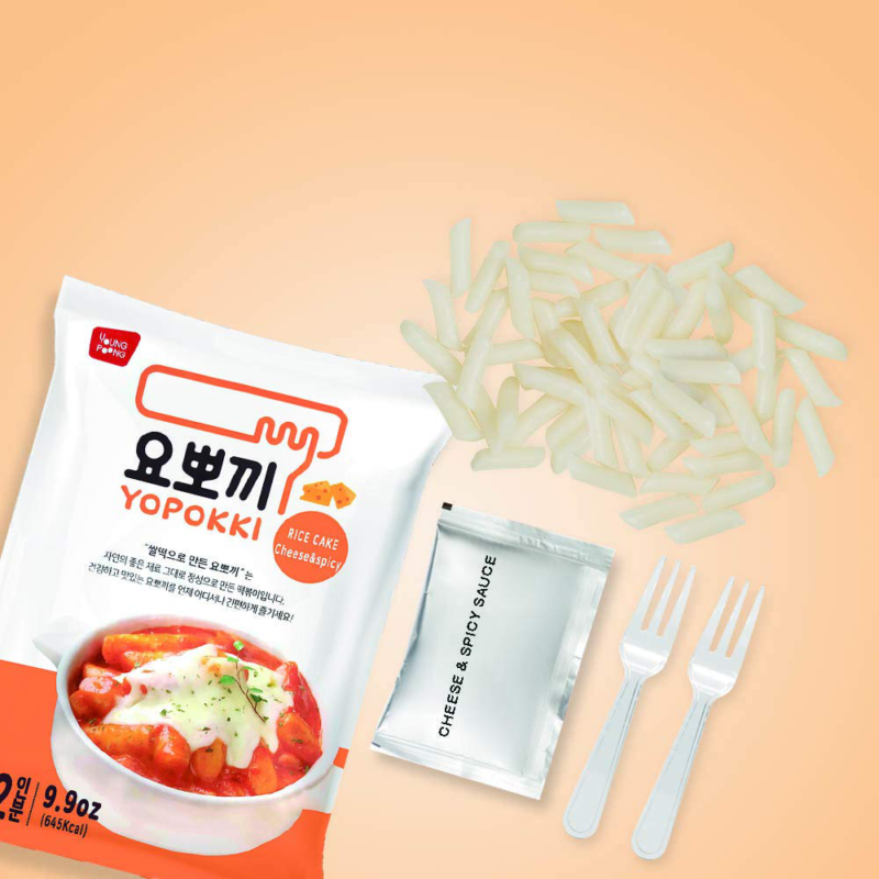 Cheese Tteokbokki Korean Rice Cake Instant (Pack Of 2, Cheese Sauce) Korean Snac - Fresh Stock Dated October 2025