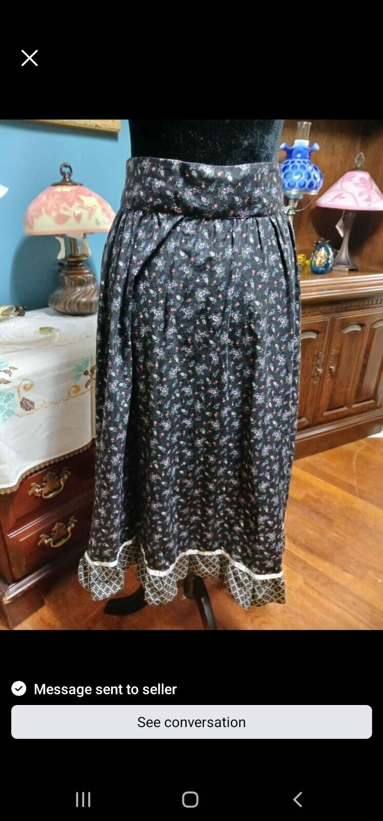 vintage gunne sax skirt floral size 11 midi length skirt - Fresh Stock Dated October 2025