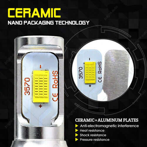 For Honda CBR600RR 2003-2017 2X H7 Combo LED Headlights Bulbs 8000K Ice Blue YTL - Fresh Stock Dated October 2025