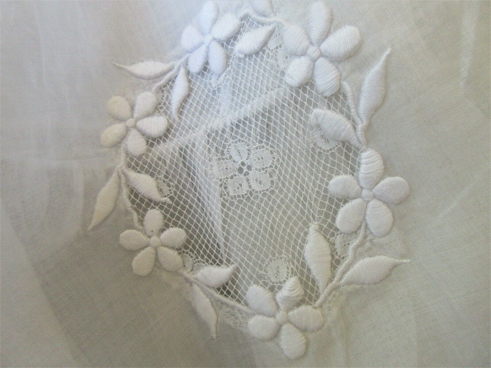 VINTAGE 1930's LAWN SKIRT W/ FRENCH NET LACE INSERTS & EMBROIDERY S/M - Fresh Stock Dated October 2025