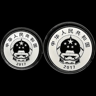 China 2017 2 Pieces Silver Coins Set - Belt and Road Forum - Fresh Stock Dated October 2025