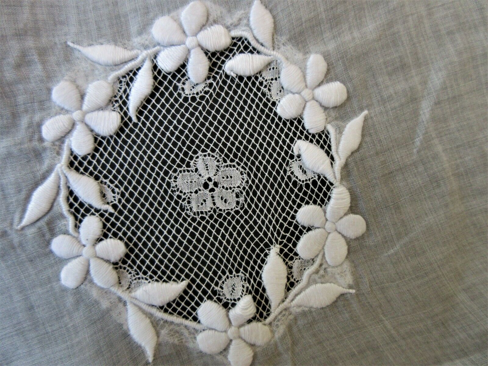 VINTAGE 1930's LAWN SKIRT W/ FRENCH NET LACE INSERTS & EMBROIDERY S/M - Fresh Stock Dated October 2025