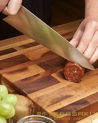 Kessaku 8-Inch Chef Knife - Spectre Series - AUS-8 High Carbon Stainless Steel - Fresh Stock Dated October 2025
