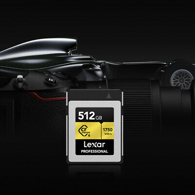 Lexar Professional CFexpress Type B 512 GB Memory Card + Lexar 2x2 Card Reader - Fresh Stock Dated October 2025