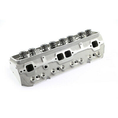 SBC Chevy 350 Complete Angle Aluminum Cylinder Heads 205cc 59 Studs Guide Plates - Fresh Stock Dated October 2025