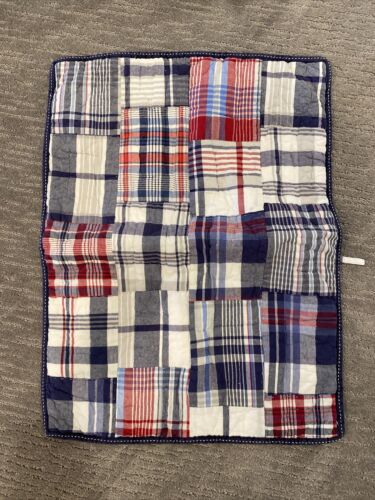 Pottery Barn Madras plaid reversable quilt and sham, Twin. - Fresh Stock Dated October 2025