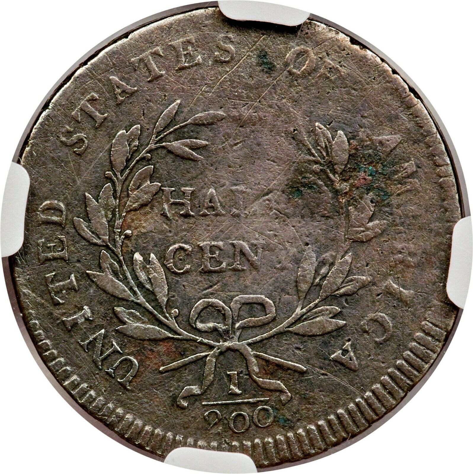 1797 C-3b R-4 NGC VF20 Lettered Edge Low Head Half Cent Coin 1/2c - Fresh Stock Dated October 2025
