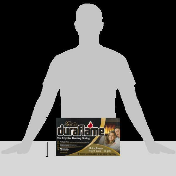 Duraflame Fire Logs 6 Pack - 4.5lb Bright Burning 3 Hour Burn Time Fast Lighting - Fresh Stock Dated October 2025