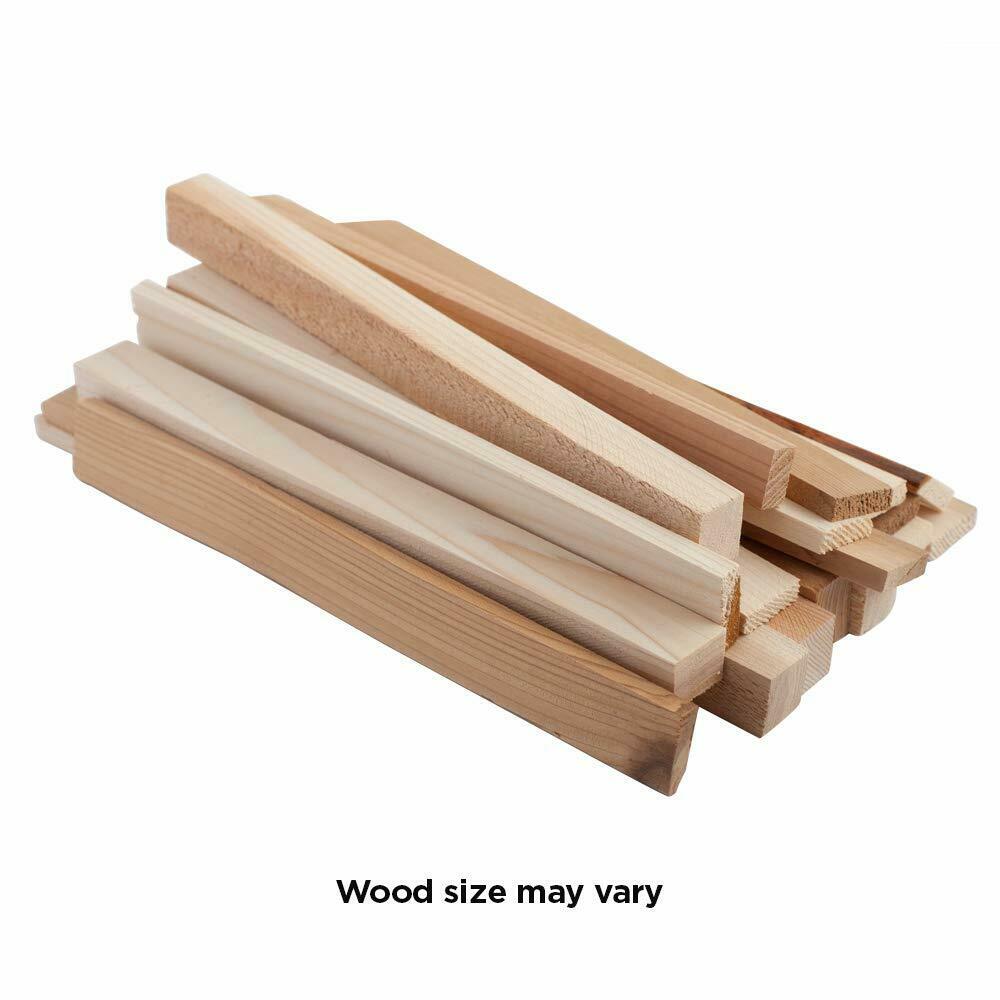 Cedar Kindling - Kiln-Dried Western Red Cedar Kindling - 1 Large Cubic Foot Box - Fresh Stock Dated October 2025
