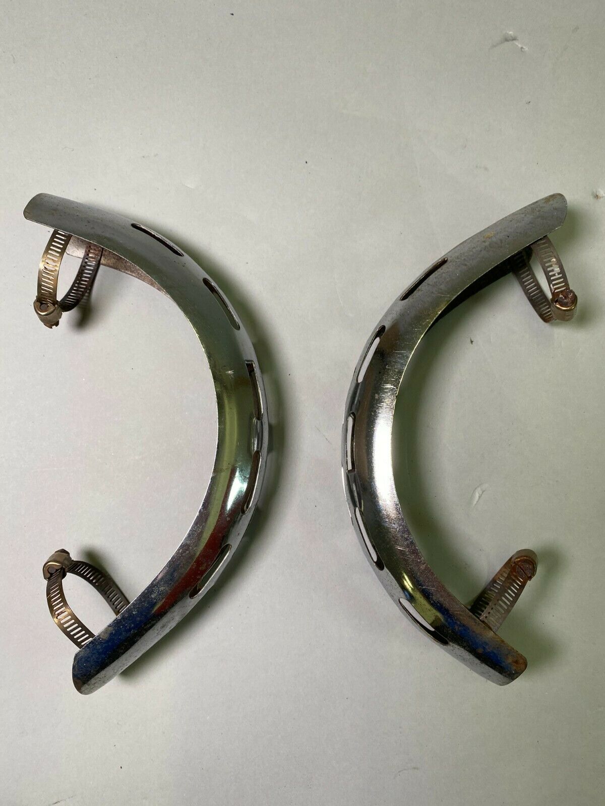 LUFTMEISTER EXHAUST HEADER/MUFFLER GUARDS FOR BMW AIRHEAD TWINS 1970-84 - Fresh Stock Dated October 2025