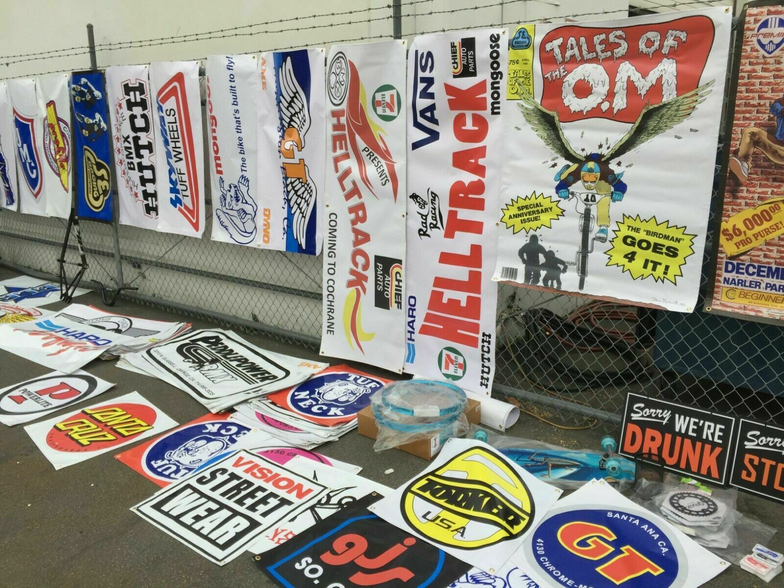 RAD RACING logo  BMX HELLTRACK VANS HUTCH HARO mancave   BANNER 6ft X 2ft - Fresh Stock Dated October 2025