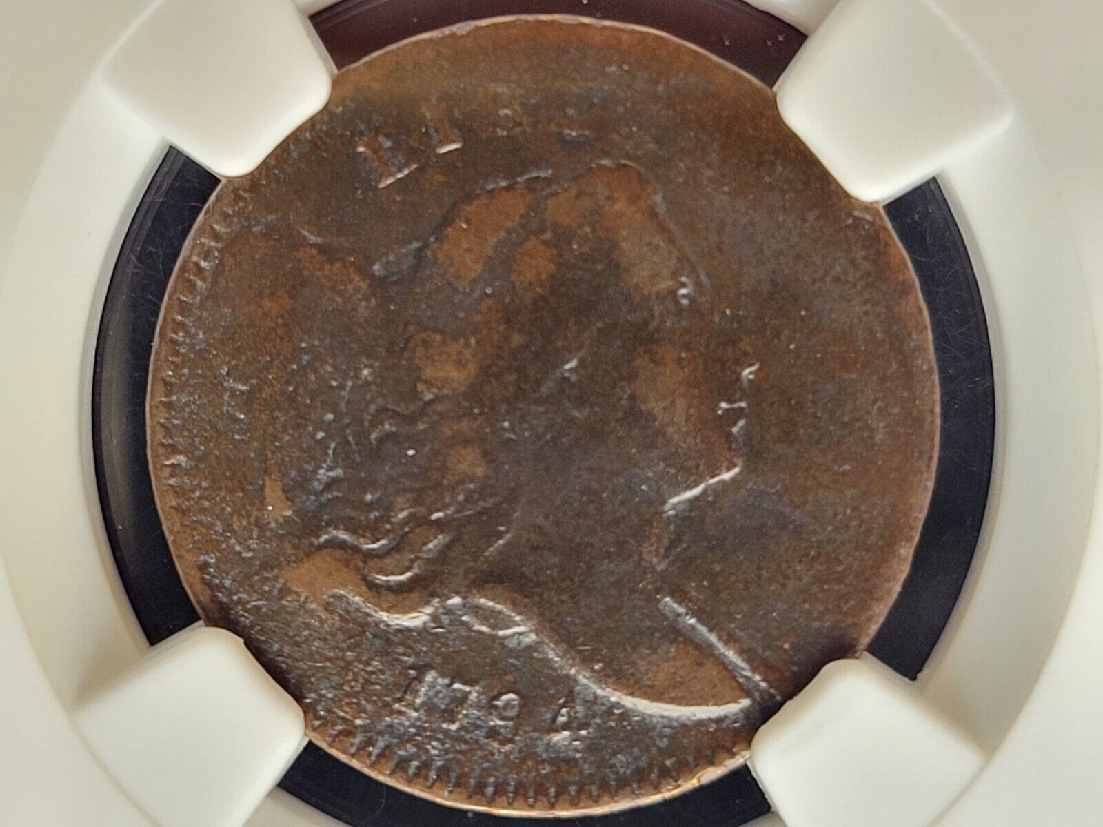 1794 US Liberty Cap Half Cent Low Relief Head Rare Variety C-4a NGC VF Rarity R3 - Fresh Stock Dated October 2025