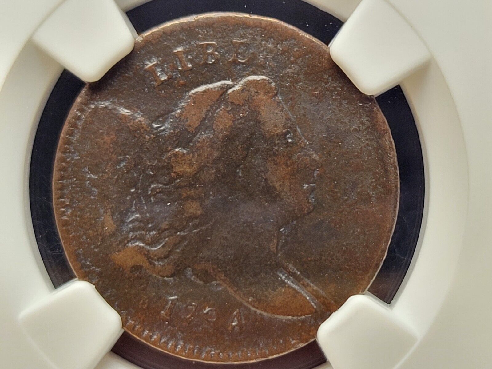 1794 US Liberty Cap Half Cent Low Relief Head Rare Variety C-4a NGC VF Rarity R3 - Fresh Stock Dated October 2025