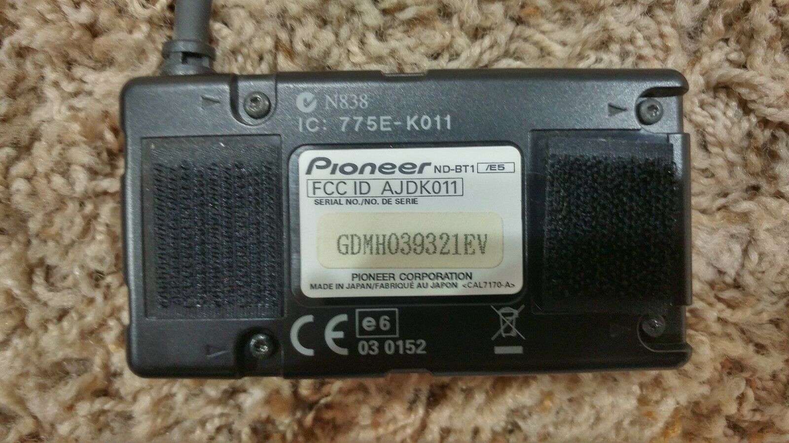 PIONEER ND-BT1 BLUETOOTH ADAPTER MODULE TESTED WORKING W/ MOUNT - Fresh Stock Dated October 2025