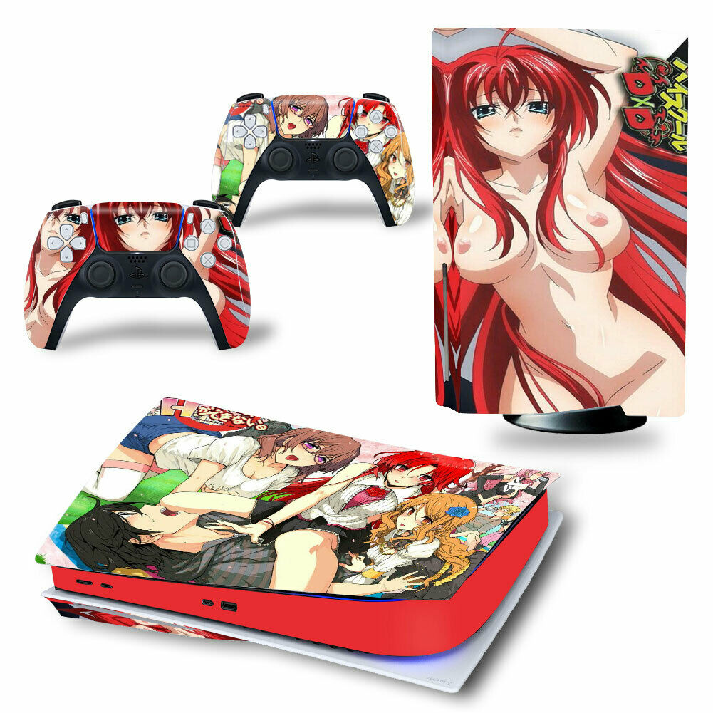 PS5 Console Hentai Anime Girls Porn Decals Skins For Controllers Vinyl Stickers - Fresh Stock Dated October 2025