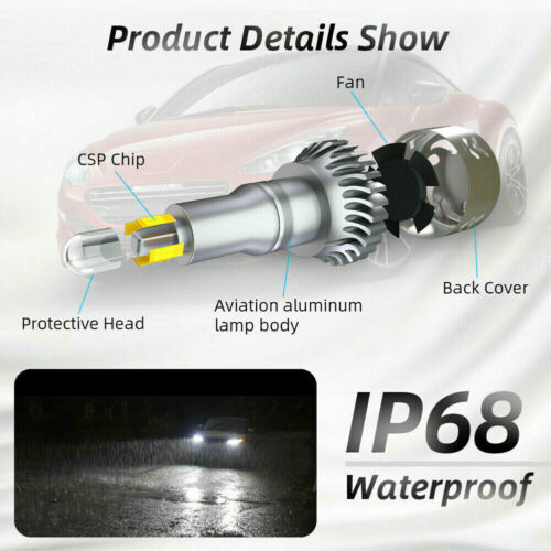 For Yamaha R3 2015 - 2020 - 2x H7 White 6000K LED Headlight Bulbs Upgrade Kit - Fresh Stock Dated October 2025