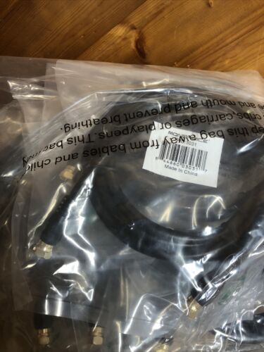 Lot Of 10 Monoprice 6ft RG6 (18AWG) 75Ohm, Quad Shield, CL2 Coaxial Cable - Fresh Stock Dated October 2025