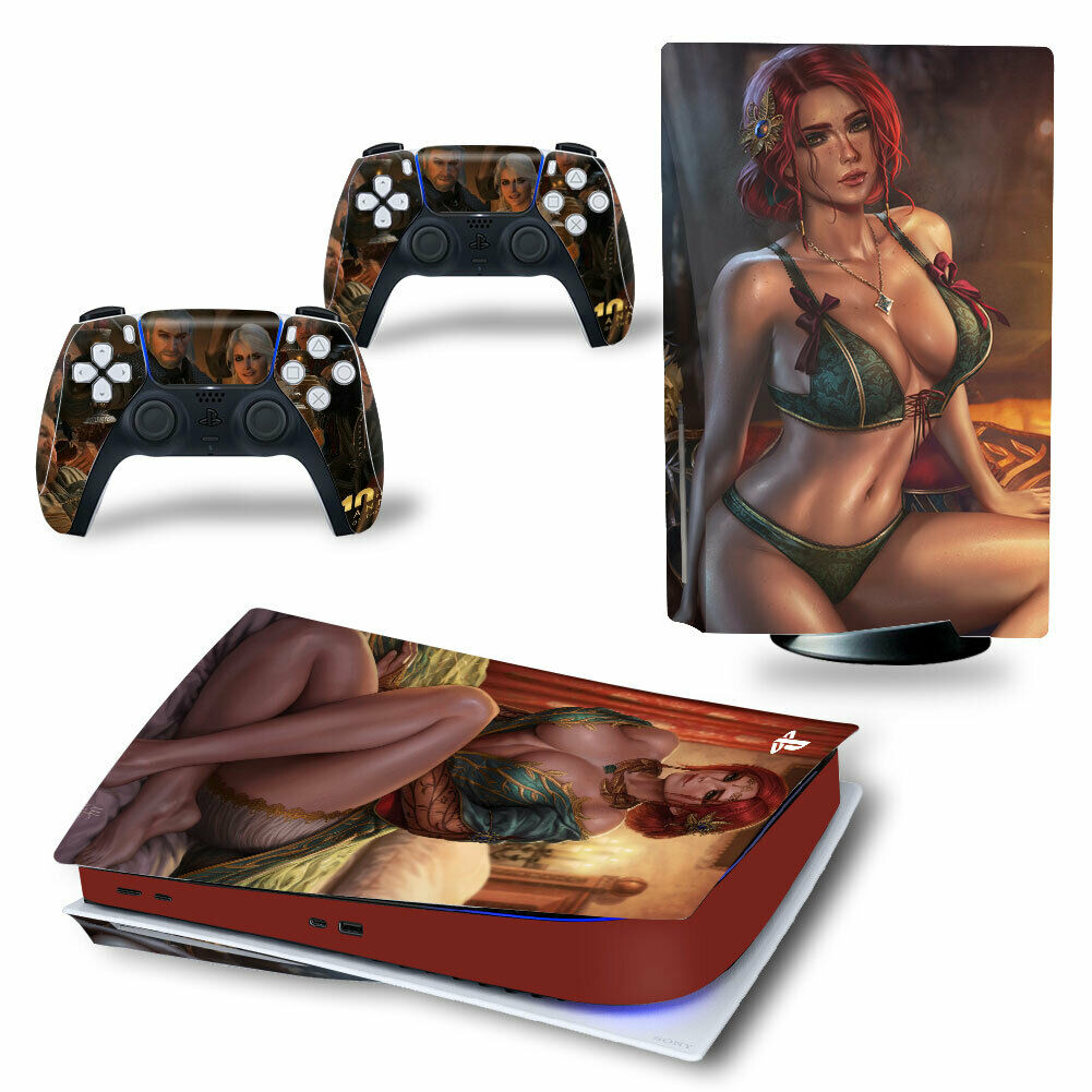 PS5 Console Hentai Anime Girls Porn Decals Skins For Controllers Vinyl Stickers - Fresh Stock Dated October 2025