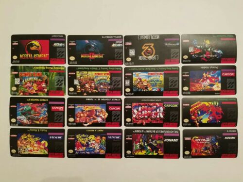 Tecmo NBA Basketball NES cartridge replacement label sticker Nintendo - Fresh Stock Dated October 2025