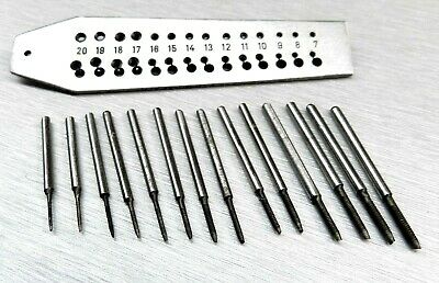 Mini Tap and Die Set 14 Taps Screwplate 0.7mm -2mm Range Jewelry & Watch Repair - Fresh Stock Dated October 2025