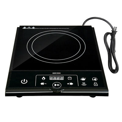 1800W Electric Single Induction Cooker Portable Burner Cooktop Digital Hot Plate - Fresh Stock Dated October 2025