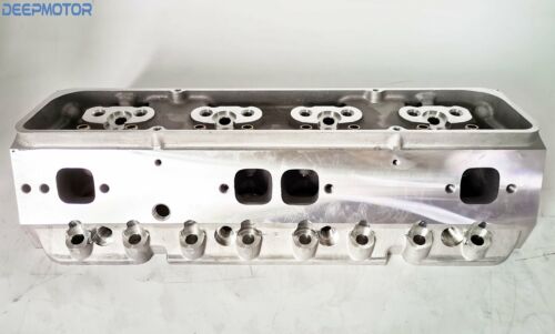 SBC Chevy 350 Cylinder Head Bare Straight Spark Plug Aluminum - Fresh Stock Dated October 2025
