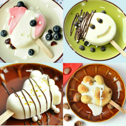 Silicone Ice Cream Mold Ice Lolly Maker Frozen Mould Popsicle Chocolate Tray - Fresh Stock Dated October 2025