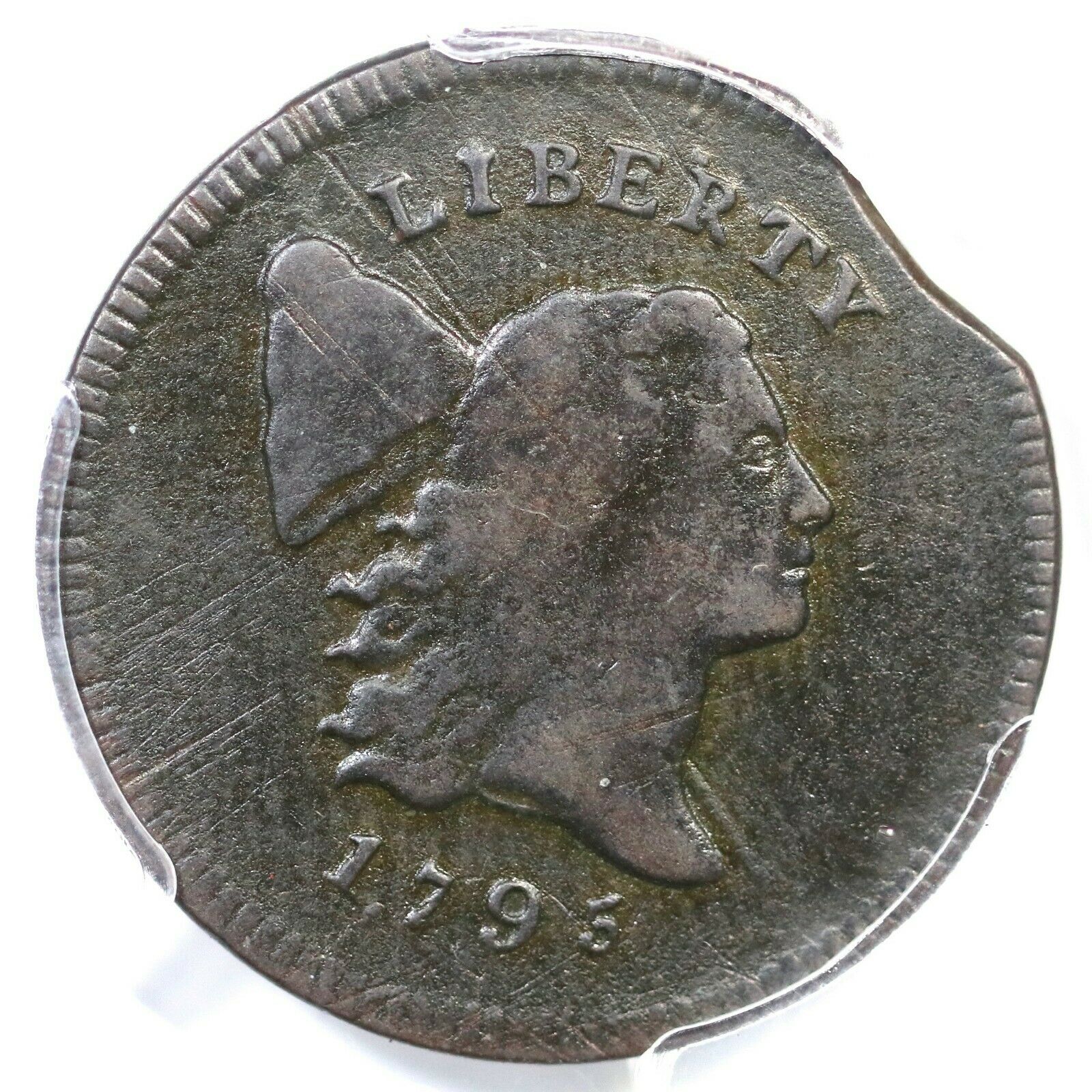 1795 C-2b R-5+ PCGS VF Details Punctuated Date Liberty Cap Half Cent Coin 1/2c - Fresh Stock Dated October 2025
