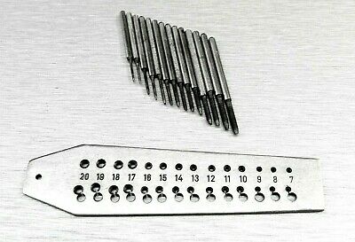Mini Tap and Die Set 14 Taps Screwplate 0.7mm -2mm Range Jewelry & Watch Repair - Fresh Stock Dated October 2025