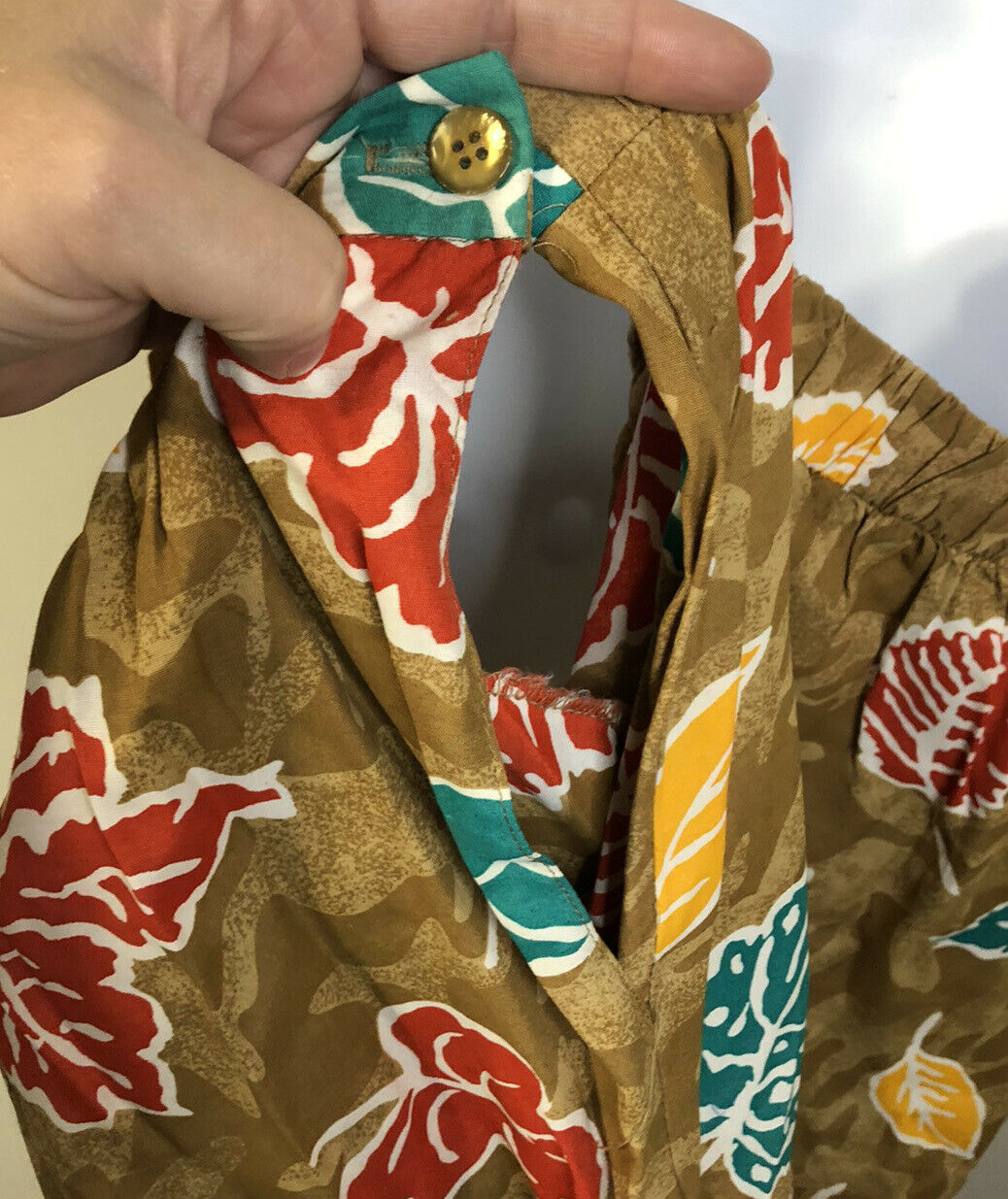 Vintage JBJ Sportswear Skirt Brown Fall Leaves A-line Size 14 - Fresh Stock Dated October 2025