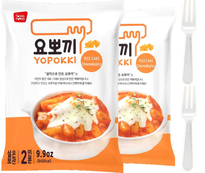 Cheese Tteokbokki Korean Rice Cake Instant (Pack Of 2, Cheese Sauce) Korean Snac - Fresh Stock Dated October 2025