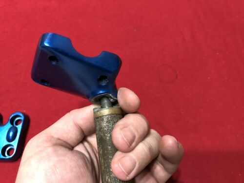 SR JELLY BEAN STEM BLUE ANODIZED OLD SCHOOL BMX PRO JELLYBEAN GOOSE NECK - Fresh Stock Dated October 2025